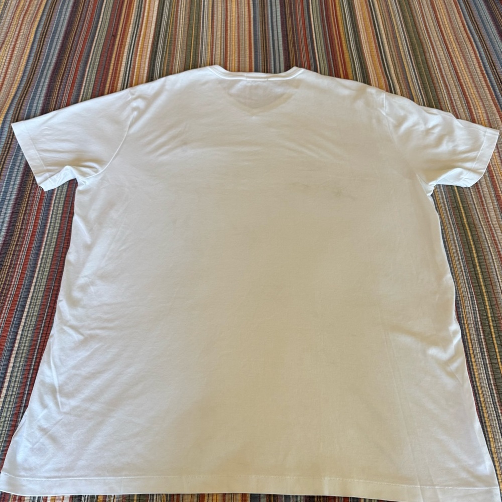 White Polo by Ralph Lauren Men's V-neck Short Sleeve T-shirt 2XLT NEW! - Picture 10 of 12